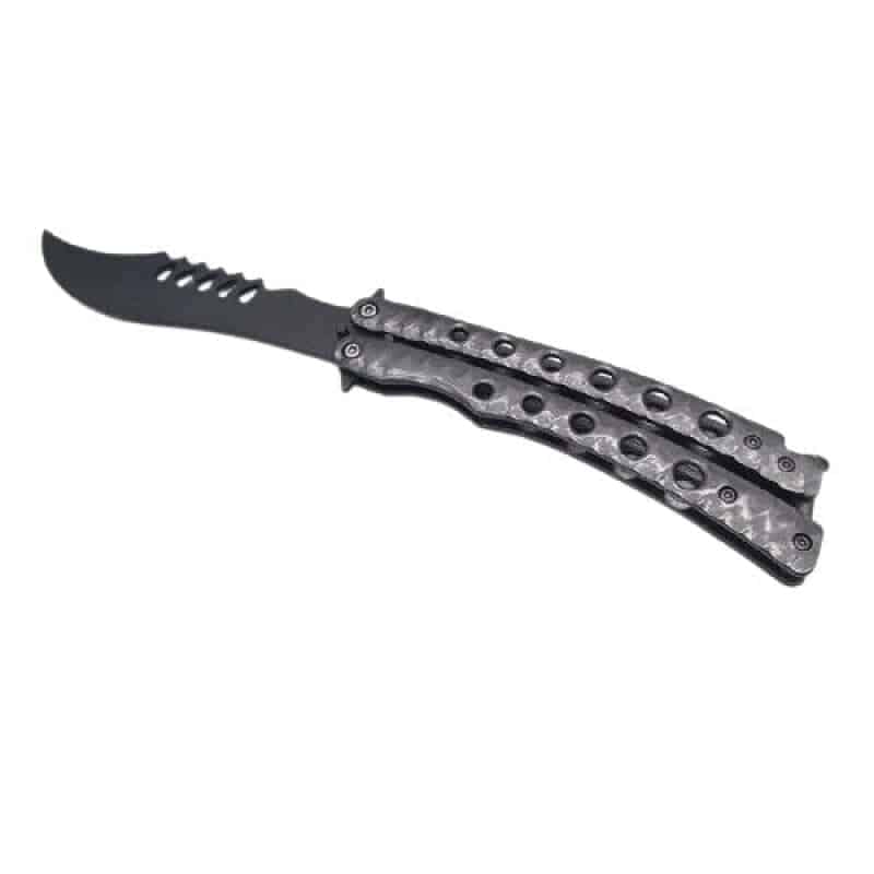 Cuchillo Mariposa Balisong Mango De Mordida