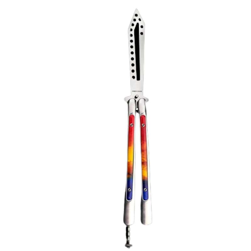 Cuchillo Mariposa Balisong Cromado