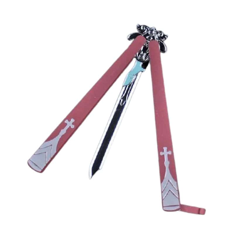 Cuchillo Mariposa Balisong Csgo Rojo