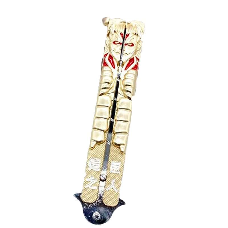 Cuchillo Mariposa Balisong Cuchillo Dorado