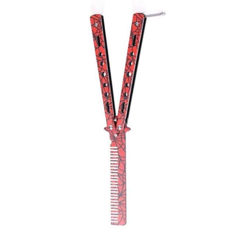 Cuchillo Mariposa Balisong Rojo