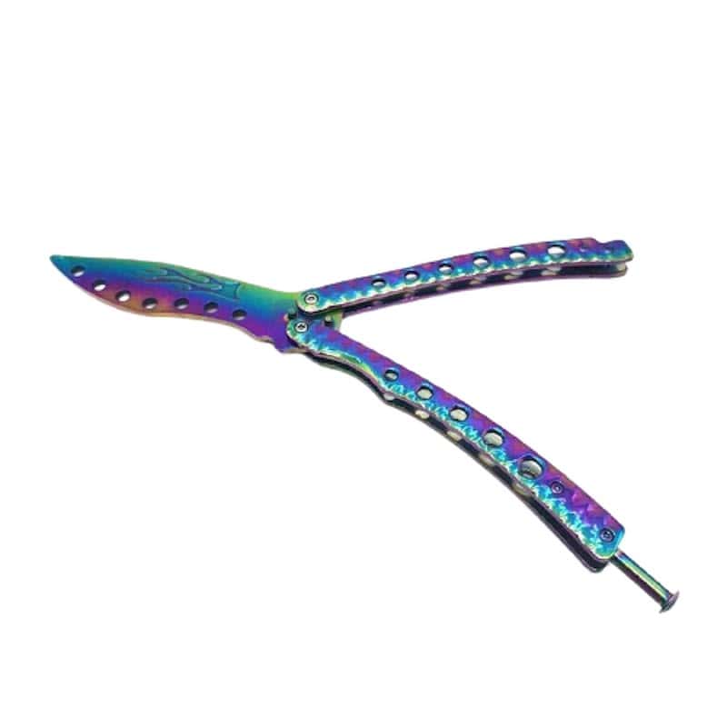 Cuchillo Mariposa Balisong Con Grabado