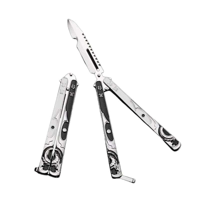 Cuchillo Mariposa Balisong Cromado