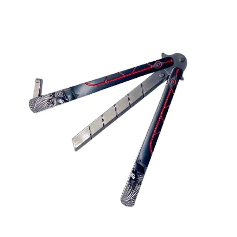 Cuchillo Mariposa Balisong Dibujo En Hoja