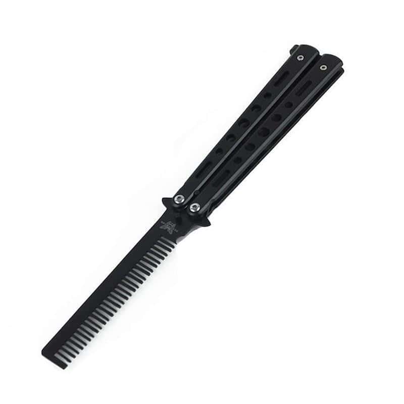 Cuchillo Mariposa Balisong Hoja Negra