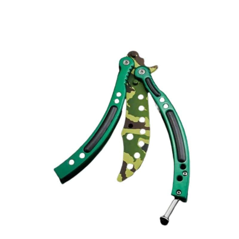 Cuchillo Mariposa Balisong Militar