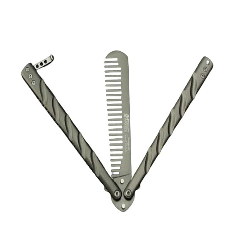 Cuchillo Mariposa Balisong Negro Mate