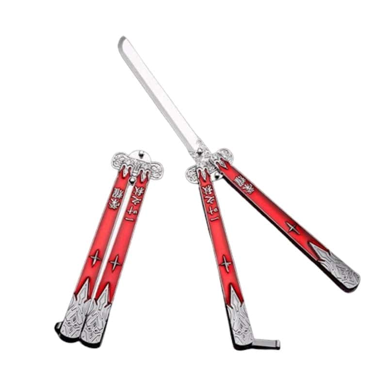 Cuchillo Mariposa Balisong Rojo