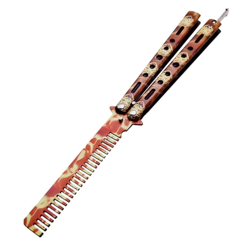 Cuchillo Mariposa Balisong Manchado
